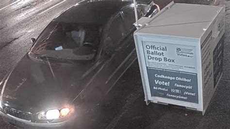 metal boxes on oregon roads|Police release new info of suspect behind OR, WA ballot box fires.